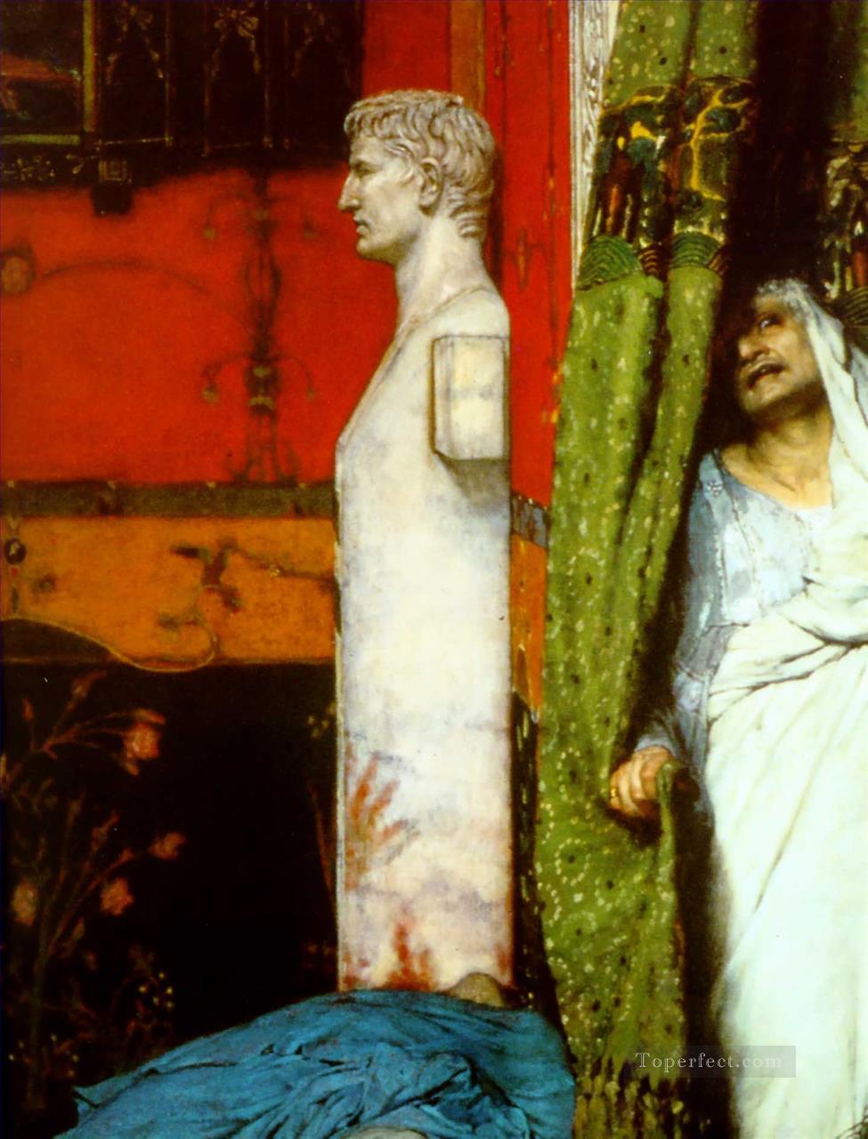 A Roman Emperor AD41detail2 Romantic Sir Lawrence Alma Tadema Oil Paintings